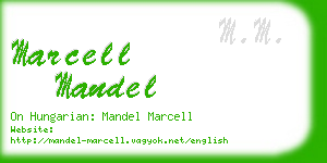 marcell mandel business card